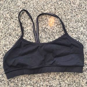 Size 8 black lululemon sports bra